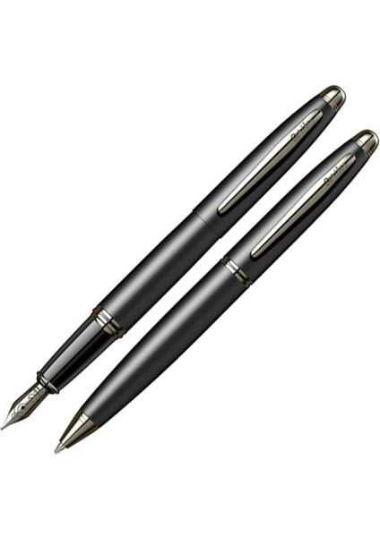Takım Kalem Dolma+Tükenmez Mat Siyah 88