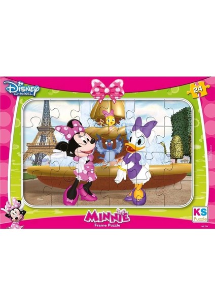 Puzzle 24 Parça Mınnıe Mouse Frame MIN.704