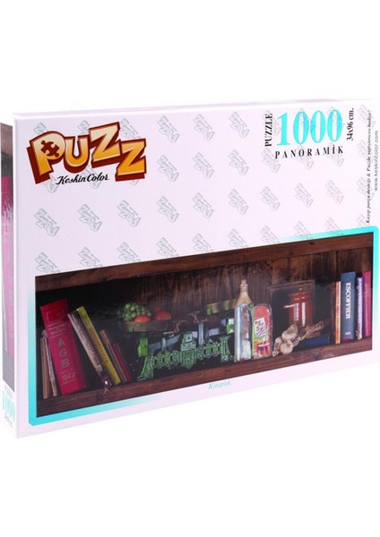 Puzzle 1000 Parça 34X96 Panoramik Kitaplık