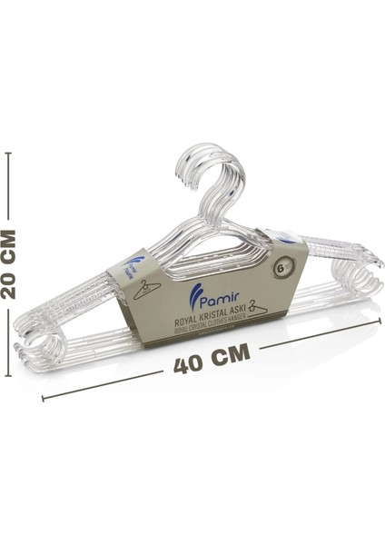 18 Adet Royal Kristal Askı Elbise Askısı fiyatları