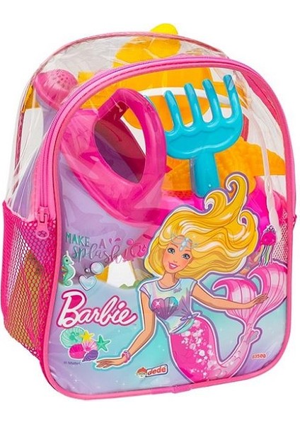 Dede Oyuncak Barbie Resimli Sırt Çantalı Plaj Set 03500