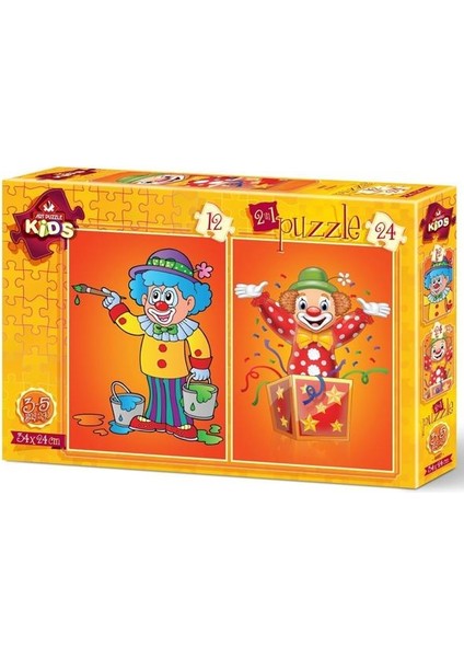 Puzzle 12+24 Parça Palyaço 4487