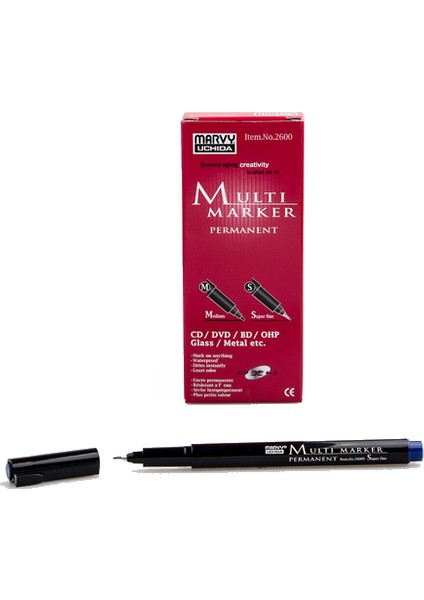 Asetat Kalemi Permanent S Seri Mavi 2600S-3