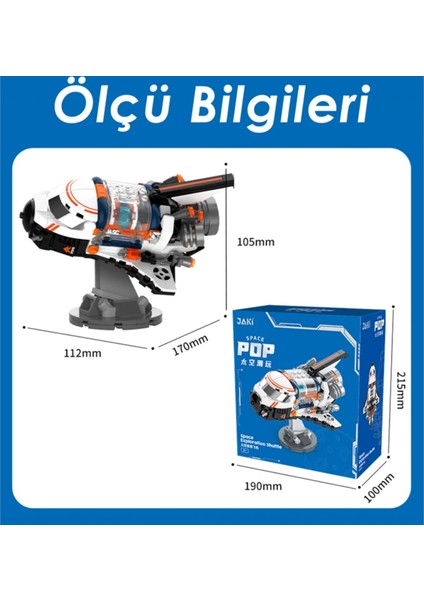 Nessiworld JK8507 Jaki Uzay Keşif Mekiği Blok Seti -Vagon Life