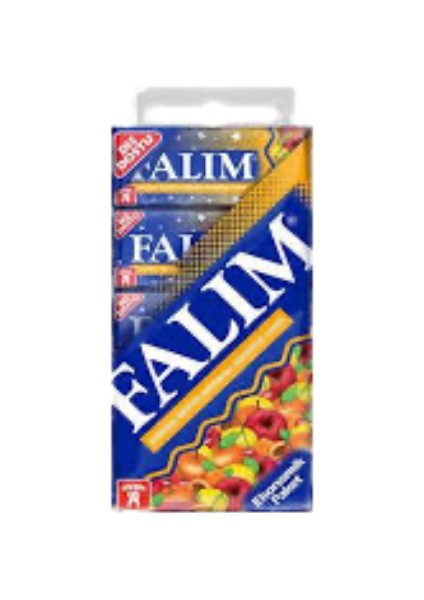 Falım Karışık Meyve Aromalı Şekersiz Sakız (7 gr * 5) * 20 Adet