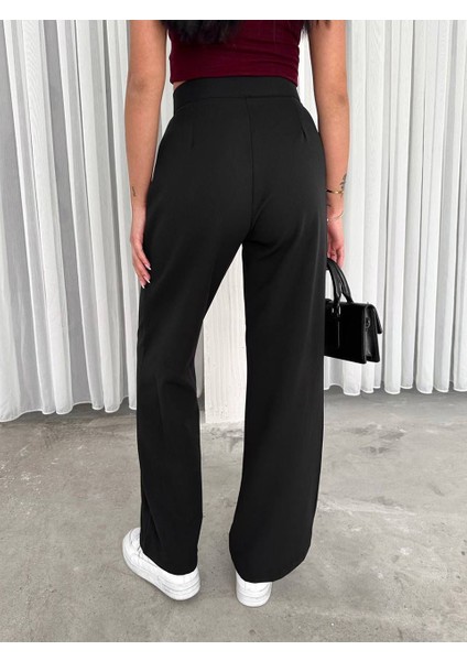 Kadın Bol Paça Pantolon – Yüksek Bel & Astarsız Rahat Kesim modelleri