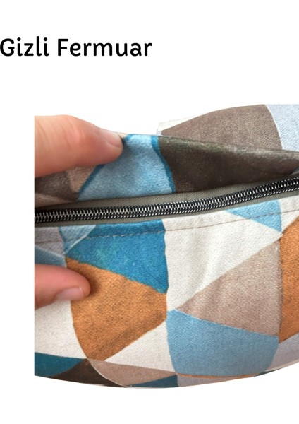 Dekoratif Kırlent Kılıfı (43X43 Cm)– Ithal Kumaş, Gizli Fermuarlı (3 Farklı Renk)