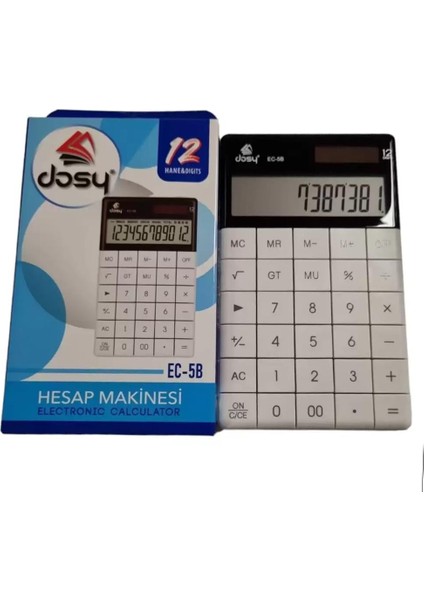 Hesap Makinesi Orta Boy Beyaz Ec-5b