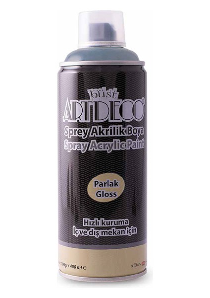 Akrilik Sprey Boya 400 ml Koyu Gri Y-400-760