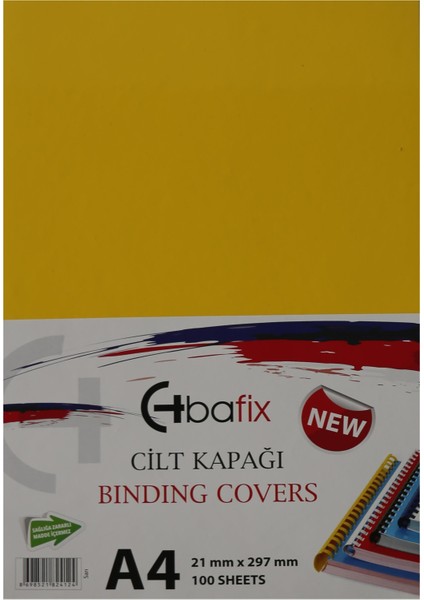 Cilt Kapağı Plastik Opak A4 160 Mıc Sarı