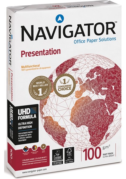 Gramajlı Fotokopi Kağıdı Presentation 500 Lü A4 100 gr Beyaz