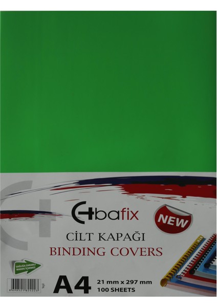 Cilt Kapağı Plastik Opak A4 160 Mıc Yeşil