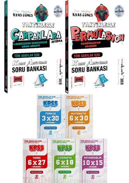 Taktiklerle Çarpanlara Ayırma Permütasyon Kombinasyon Ilyas Güneş - 5 Ders 31 Deneme