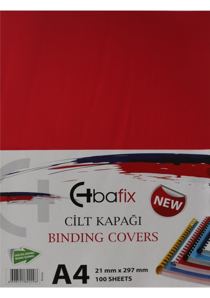 Cilt Kapağı Plastik Opak A4 160 Mıc Kırmızı