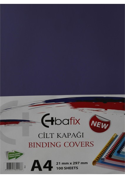 Cilt Kapağı Plastik Opak A4 160 Mıc Mor