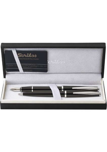 Takım Kalem Dolma+Tükenmez Siyah 33