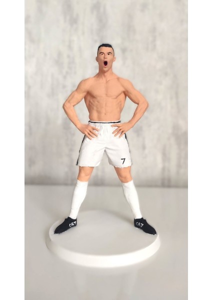 Cristiano Ronaldo Futbolcu Figür Dekoratif Süs Eşyası 20 cm