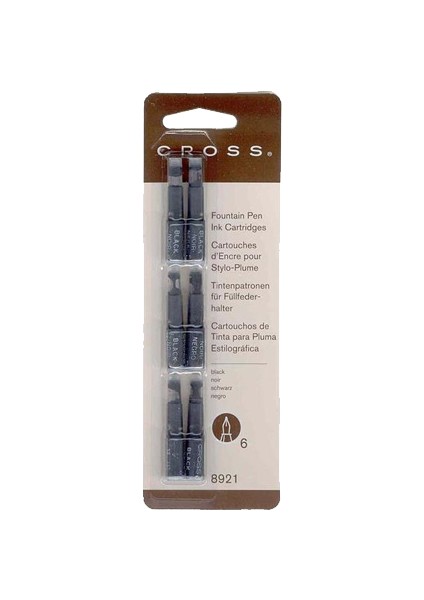 Dolma Kalem Kartuşu 6 Lı Siyah 8921