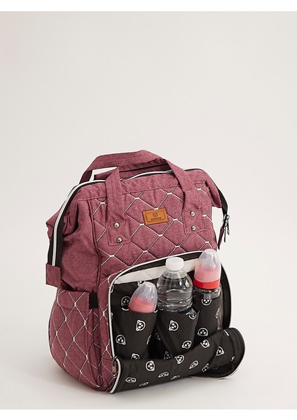 Mamma Premium / Smile Anne Bebek Bakım Sırt Çantası Termal Biberonluk ve Bebek Arabası Askı Aparatı Hediyeli fiyatları