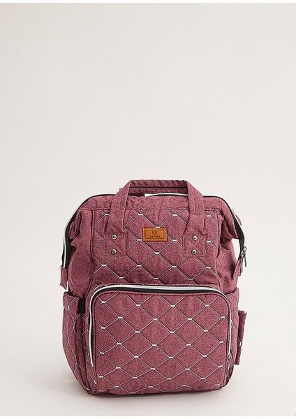 Mamma Premium / Smile Anne Bebek Bakım Sırt Çantası Termal Biberonluk ve Bebek Arabası Askı Aparatı Hediyeli