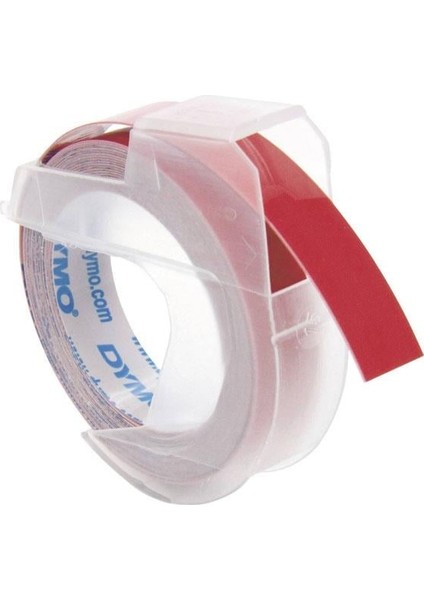 Kabartma Şerit 9MMX3M Kırmızı S0898150