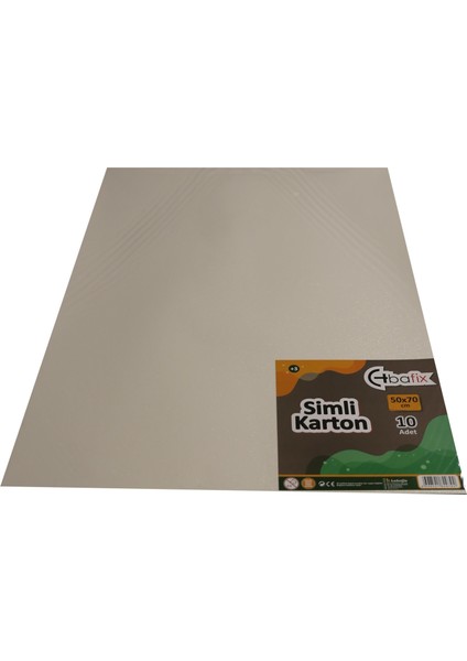 Simli Karton 50X70 Beyaz