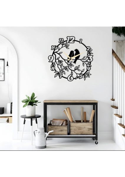 Kuş ve Dal Lazer Kesim Metal Duvar Saati Tepedentırnağa Özel Seri fiyatları