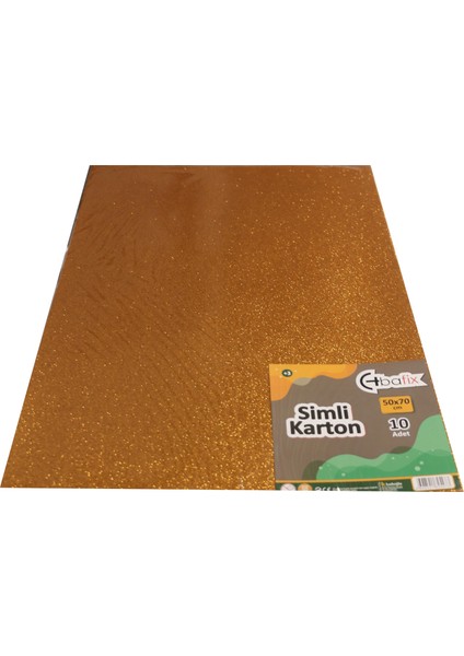 Simli Karton 50X70 Turuncu