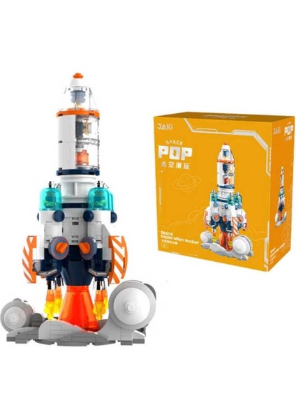 Jaki Mini Space Serisiuzay ROKETI-JK8508 (+302 Parça) Oyuncak Yapım Seti
