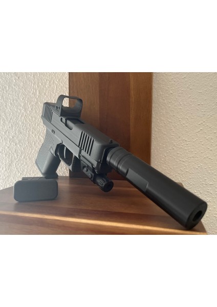 Glock 19 Aksesuarlı Hareketli Dekoratif Model