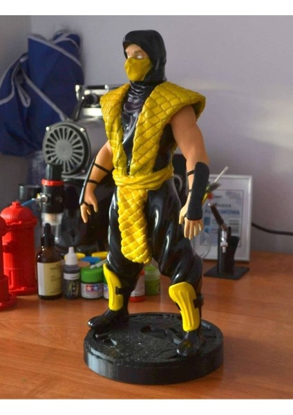 Mortal Kombat Scorpion Boyalı Figür 25 cm Büyük Boy fiyatları