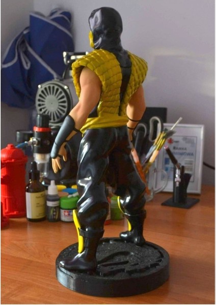 Mortal Kombat Scorpion Boyalı Figür 25 cm Büyük Boy modelleri