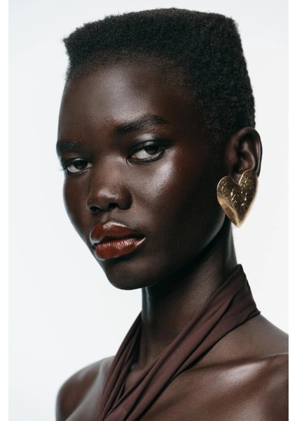 Desenli Kalp Küpe fırsatları