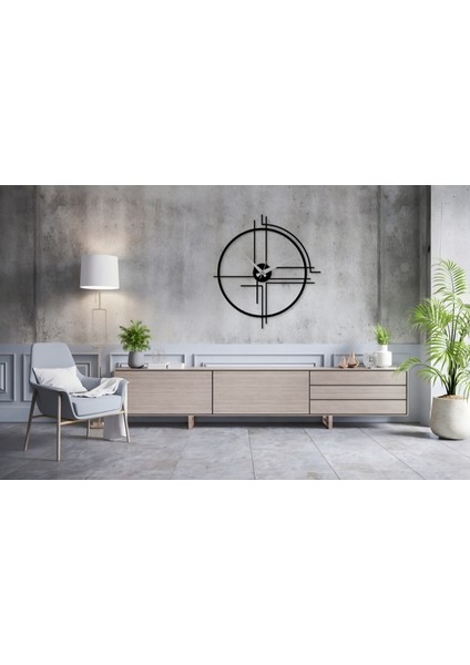 Yuvarlak Modern Lazer Kesim Metal Duvar Saati Tepedentırnağa Özel Seri modelleri