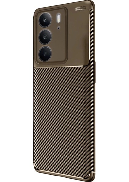 Realme C75 4g Auto Focus Karbon Kapak - Kahverengi fiyatları