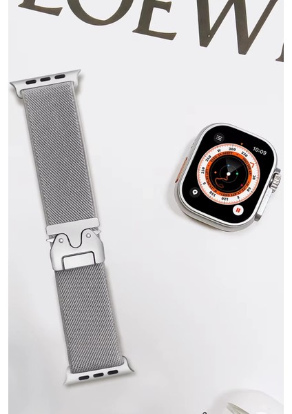 Apple Watch 42MM Forest Kumaş Kordon - Titan Gri Zrnet fiyatları