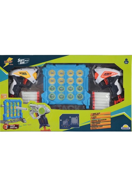 Oyuncak Zapp Toys Hedef Tahtalı Sünger Dart Atan Silah Seti