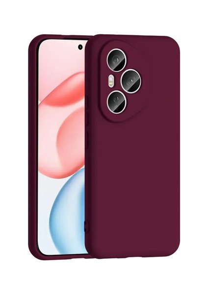 Honor 400 Pro Kılıf Içi Süet Kadife Dışı Soft Yumuşak Pürüssüz Liquid Esnek Renkli Lansman Silikon