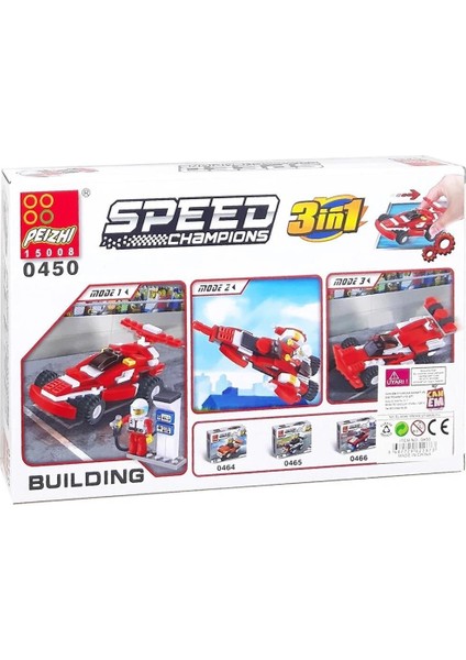 Oyuncak Formula Aracı Blok Seti 144 Parça 6+ 0450