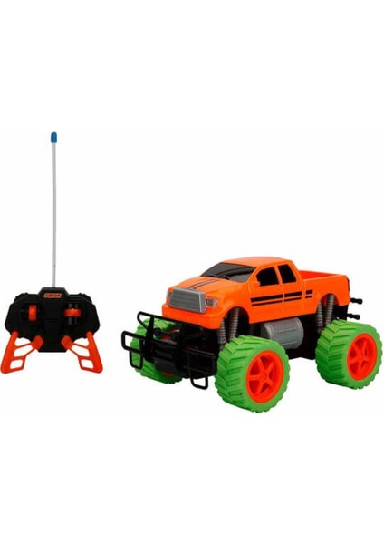 Oyuncak Uzaktan Kumandalı 1:18 Neon Jumbo Wheels USB Şarjlı Araba 26 cm