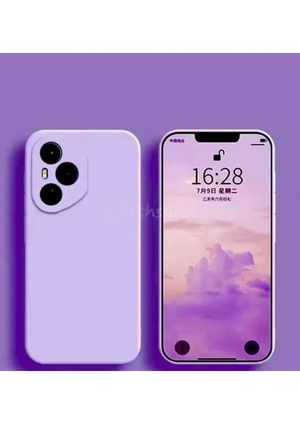 Honor 400 Pro Kılıf Içi Süet Kadife Dışı Soft Yumuşak Pürüssüz Liquid Esnek Renkli Lansman Silikon