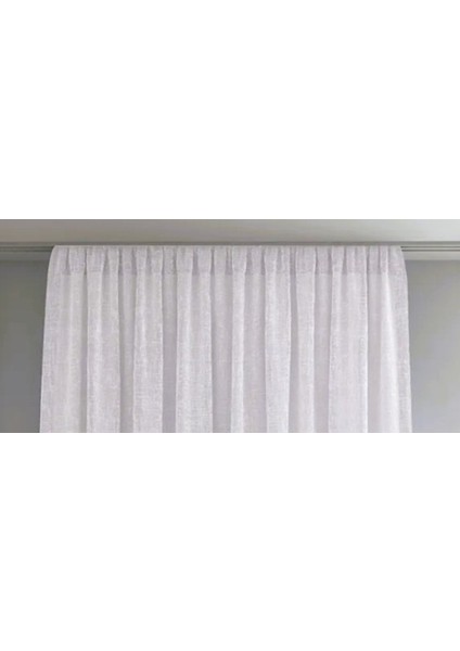 Düz Pilesiz Keten Beyaz Tül Perde fiyatları