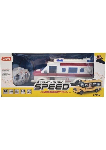 oyuncak ışıklı Sesli AMBULANS CTOY-WL-167B
