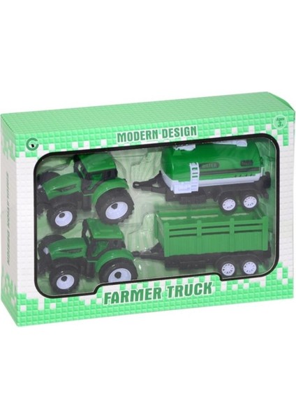Oyuncak Çekbırak Çiflik Traktörü 2 Li Kutulu 9973-20A/30A