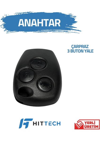 Renault - Master 3 Uyumlu 3 Buton Yale Anahtar Kabı