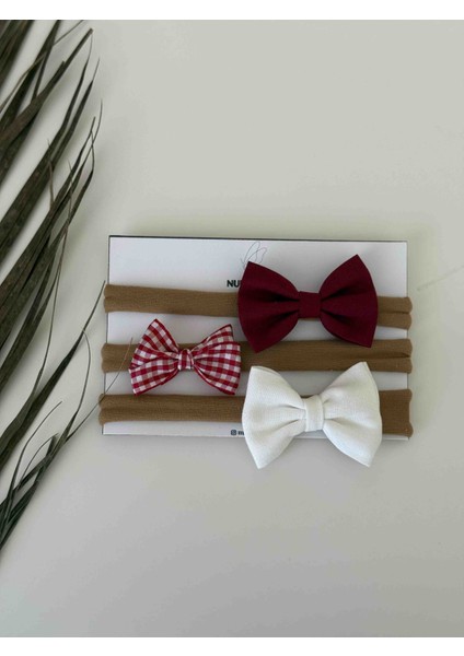 Yeni Doğan Kız Bebek 3 Lü Bandana modelleri