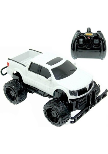 Oyuncak Işıklı Uzaktan Kumandalı Big Foot USB Şarjlı Pick Up Araba 34 Cm. 1:14