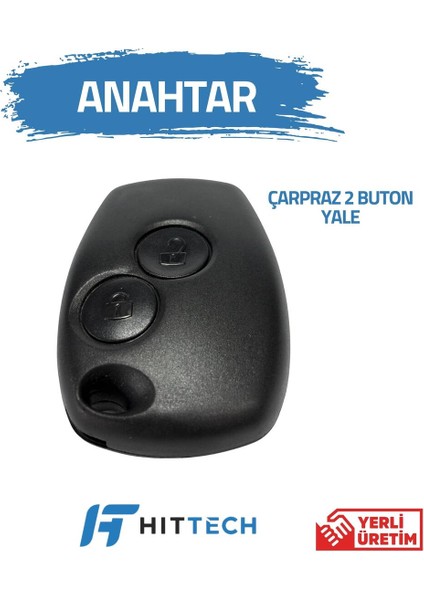 Renault - Master 3 Uyumlu 2 Buton Yale Anahtar Kabı