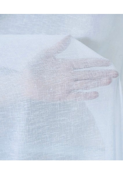 Düz Pilesiz Keten Beyaz Tül Perde modelleri