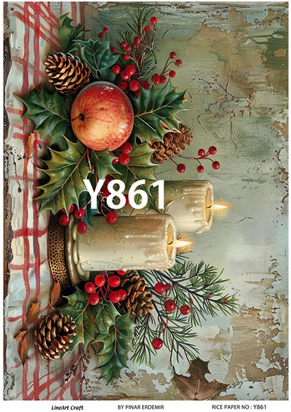 Yeniyıl Serisi Y861 Pirinç Dekopaj 30 * 42 cm